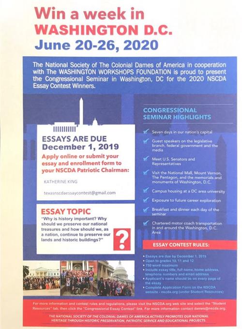 Win a week in Washington  